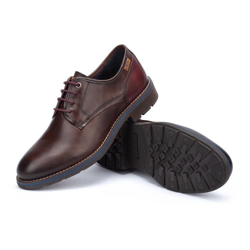 Men's Pikolinos YORK Casual Shoes Brown | NZ AA80319